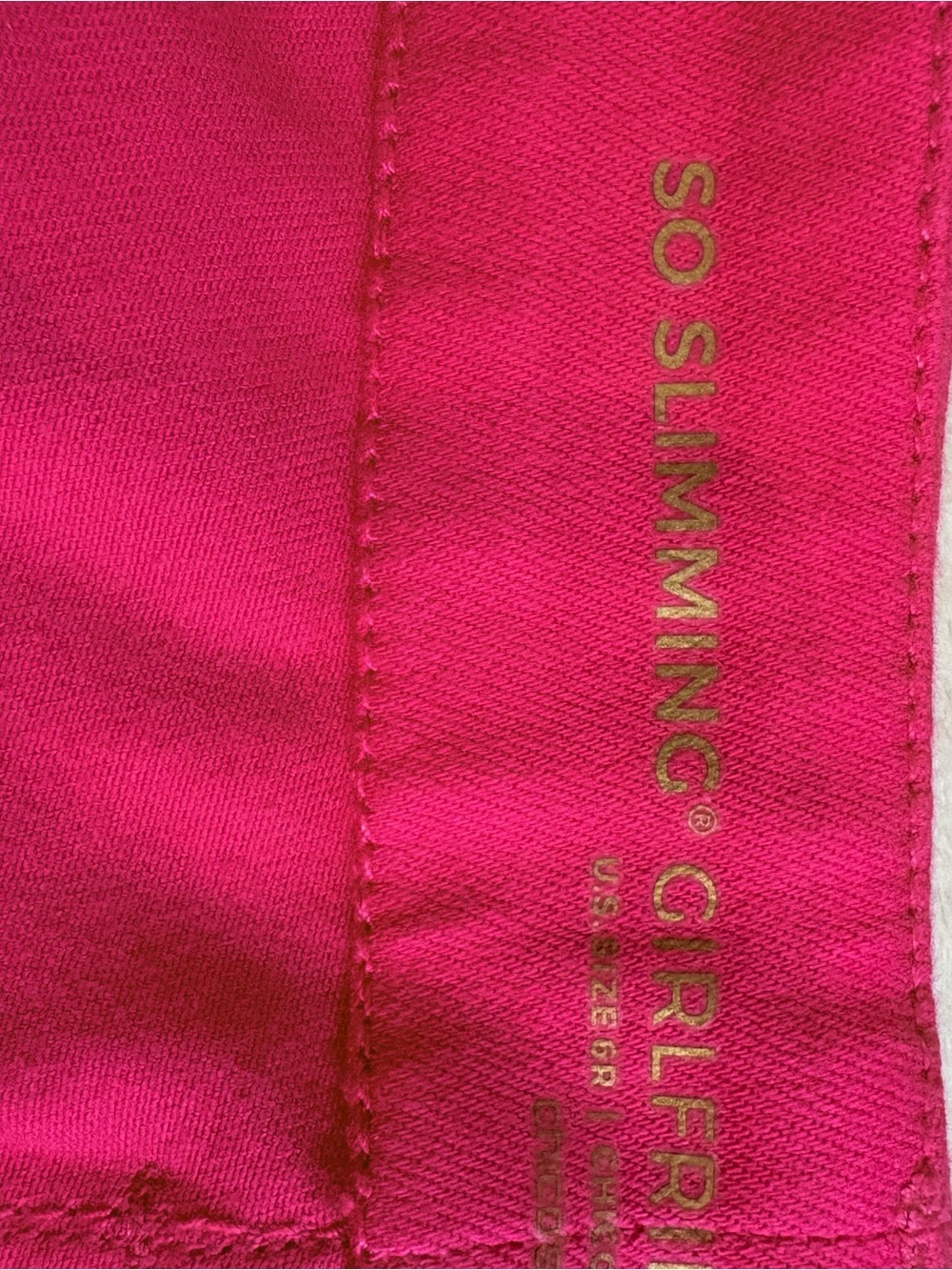 Chico's Hot Pink Stretch So Slimming Girlfriend Slim Leg Ankle Jeans Sz 6 - Picture 8 of 13